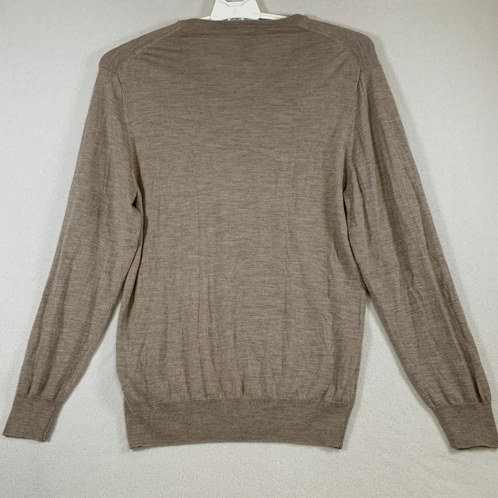 Jos. A. Bank Traveler's Collection Men's Merino Wool V Neck Sweater XXL Taupe - Picture 2 of 9